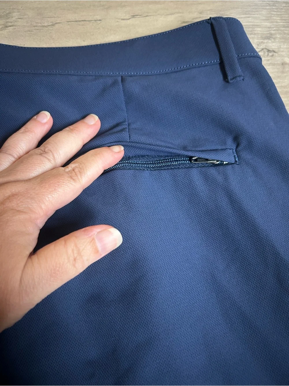 Banana Republic Men's 36x29 Flat Front Stretch Tech Pants Blue Slim